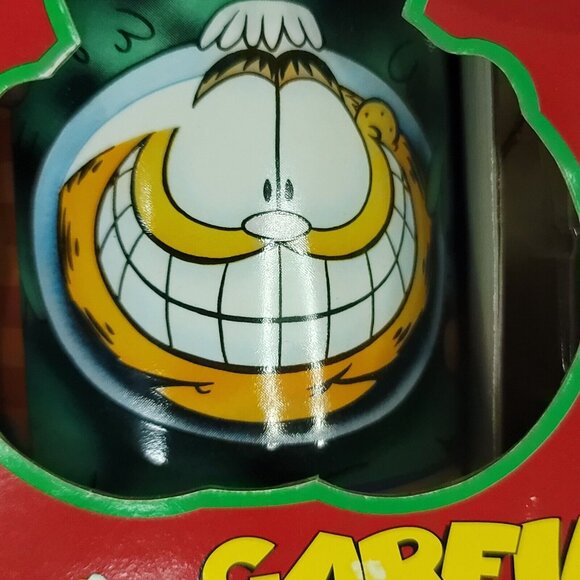 Garfield Collectible Coffee Mug Cup Hang On For Xmas Ornament Set Vintage 1996 - Picture 3 of 7